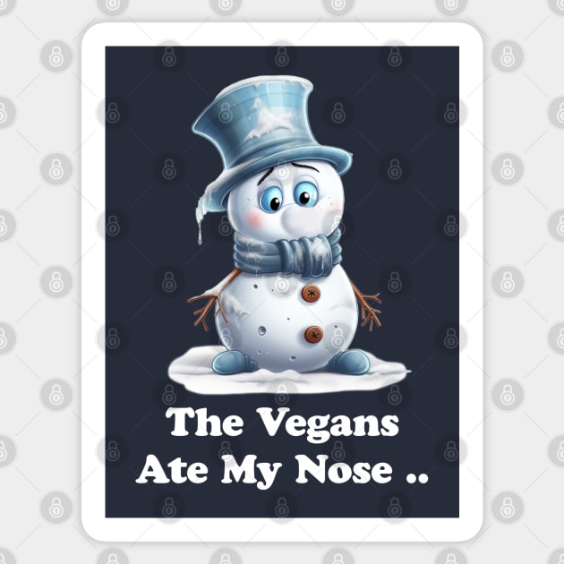 Funny Christmas Snowman Sticker by NineBlack